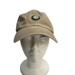 2007 Masters Golf Augusta Hat‎ Cap OS Adjustable Strap Tan American Needle